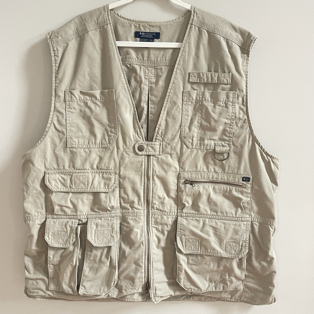 5.11 Tactical Vest Mens XXL Series 80001 Hunting Cargo Pockets Utility Conceal
